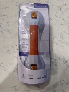 Grab Bar Bath Safety Handle in Orange and White
